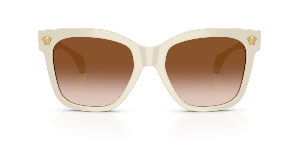Lunettes de soleil Versace VE4511 554113 – White Talc – vue de face.