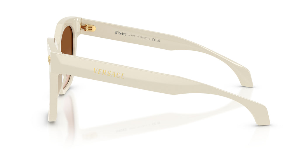 Lunettes de soleil Versace VE4511 554113 – White Talc – vue de profil.