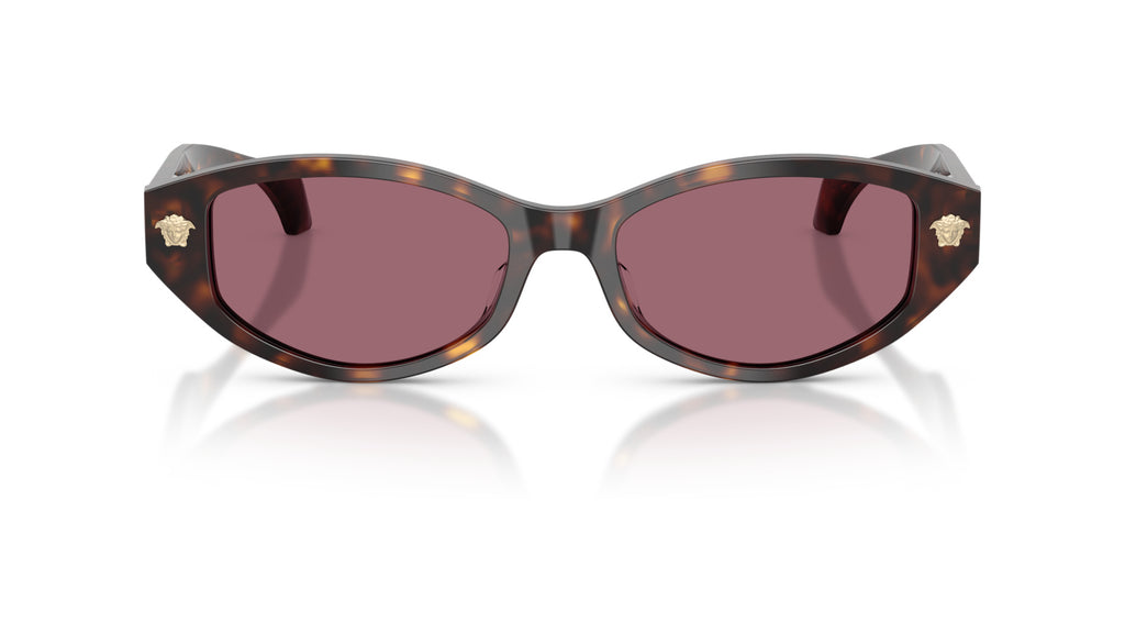 Lunettes de soleil Versace VE4512D 108/1A – Havane – vue de face.