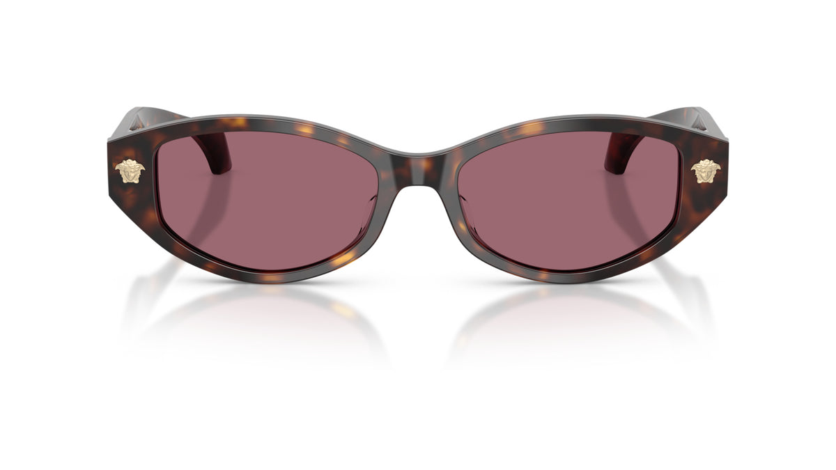 Lunettes de soleil Versace VE4512D 108/1A – Havane – vue de face.