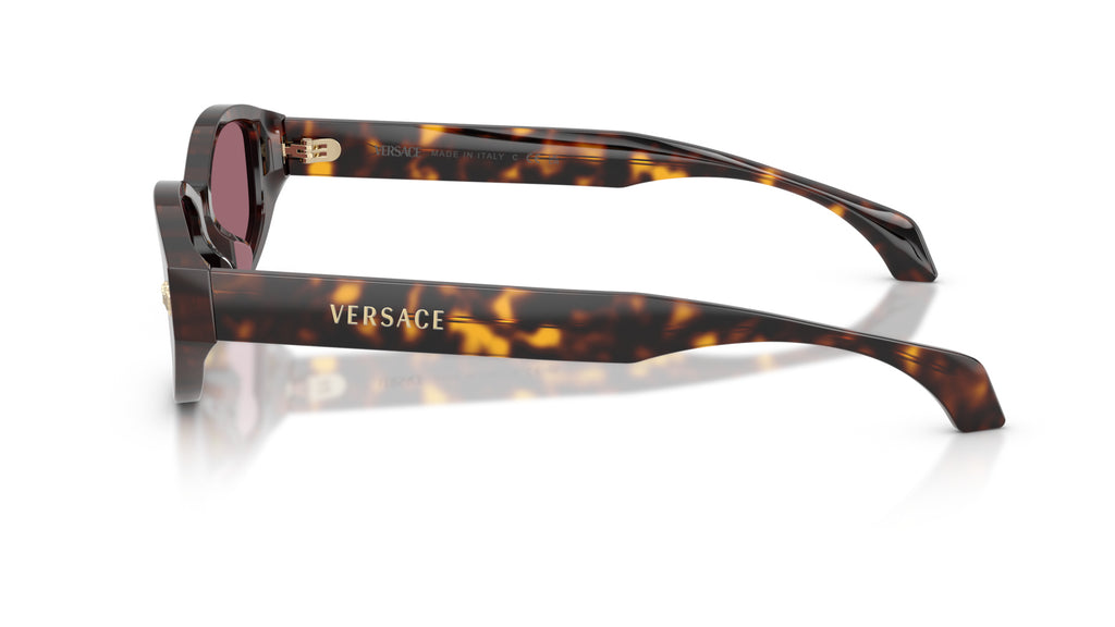 Lunettes de soleil Versace VE4512D 108/1A – Havane – vue de profil.