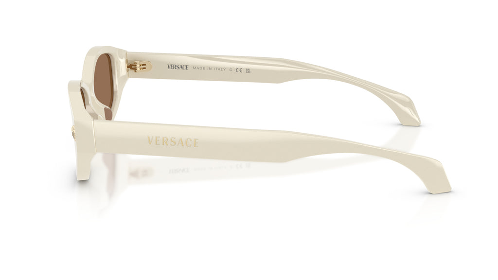 Lunettes de soleil Versace VE4512D 554473 – White Talc – vue de profil.
