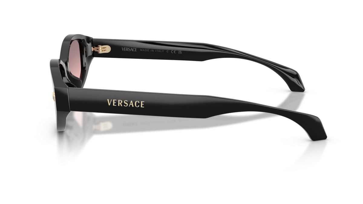 Lunettes de soleil Versace VE4512D GB1/5M – Noir – vue de profil.