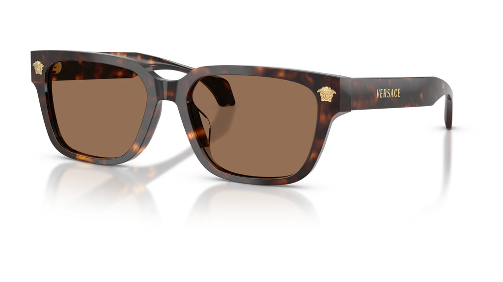 Lunettes de soleil Versace VE4513D 108/73 – Havane – vue de trois quarts.