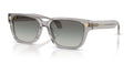 Lunettes de soleil Versace VE4513D 593/11 – Transparent Gris – vue de trois quarts.