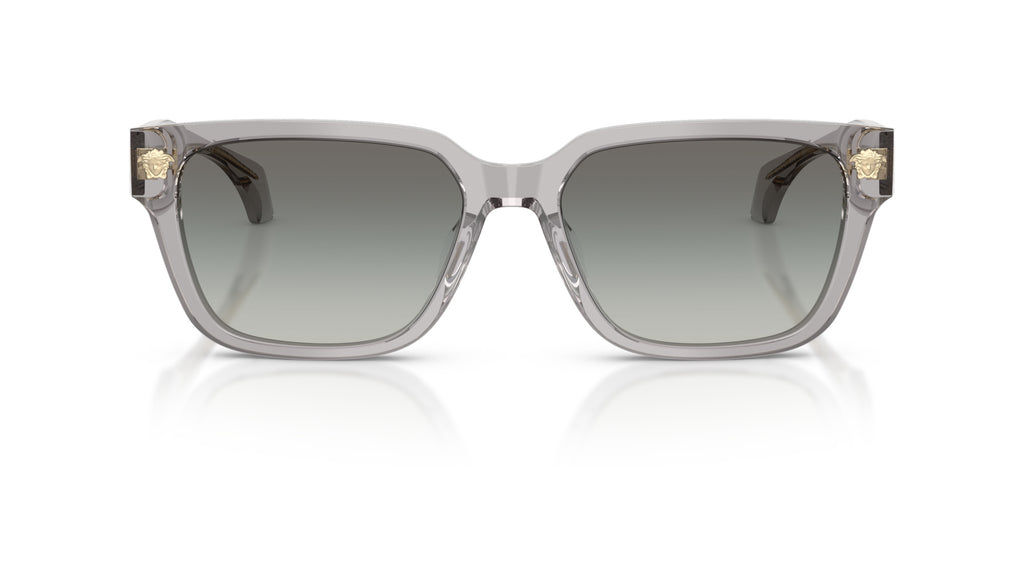 Lunettes de soleil Versace VE4513D 593/11 – Transparent Gris – vue de face.