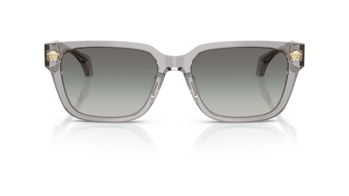 Lunettes de soleil Versace VE4513D 593/11 – Transparent Gris – vue de face.