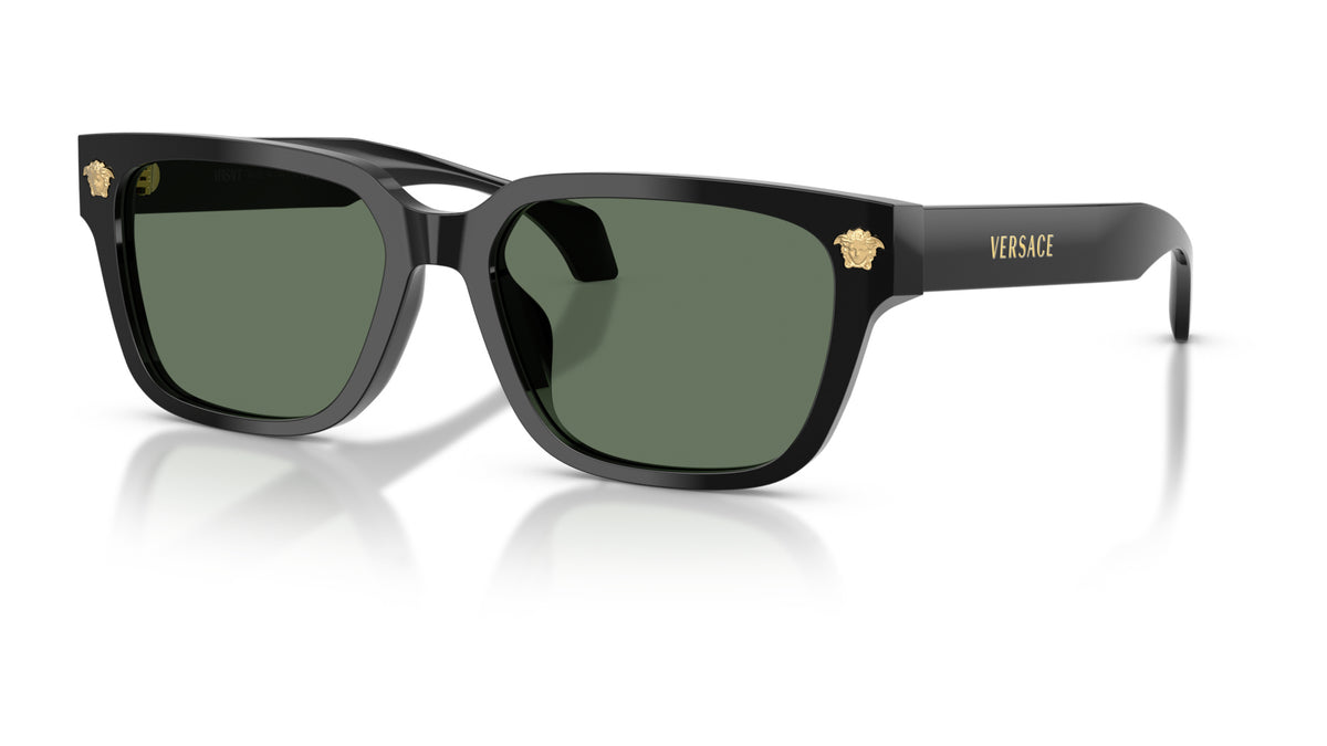 Lunettes de soleil Versace VE4513D GB1/82 – Noir – vue de trois quarts.