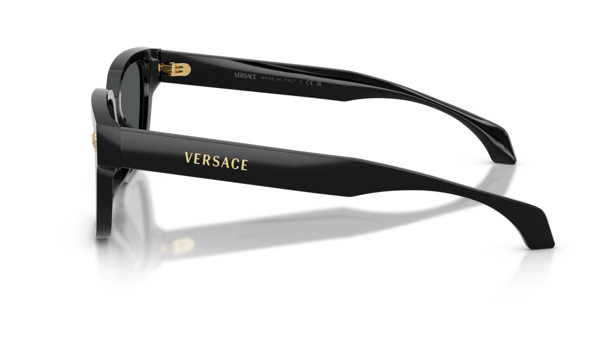 Lunettes de soleil Versace VE4513D GB1/87 – Noir – vue de profil.