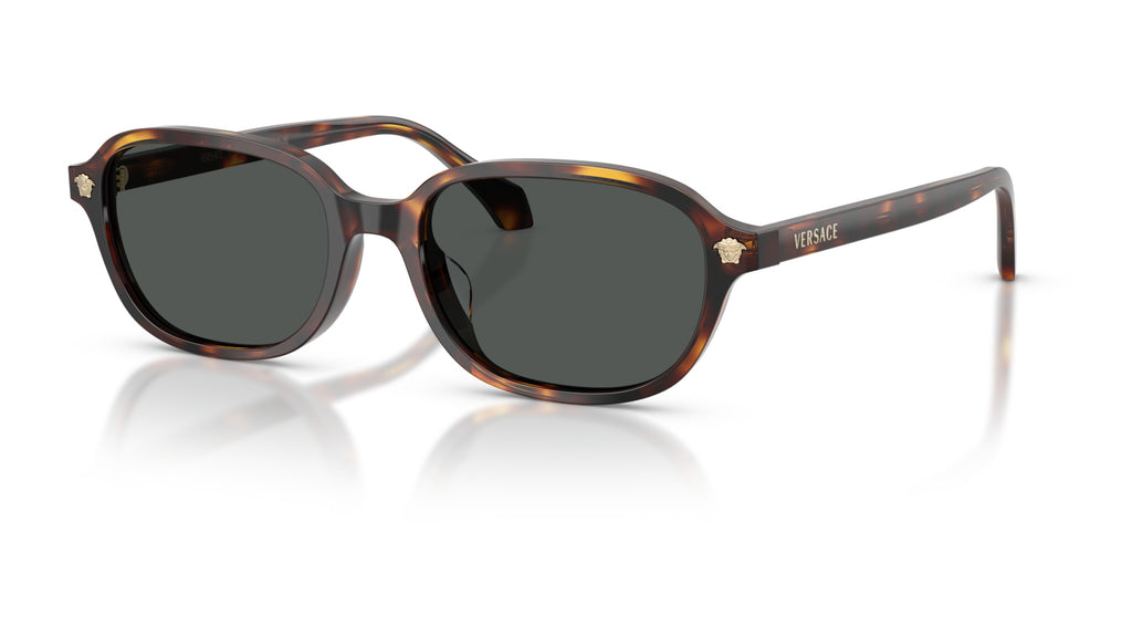 Lunettes de soleil Versace VE4514D 553773 – Havane – vue de trois quarts.