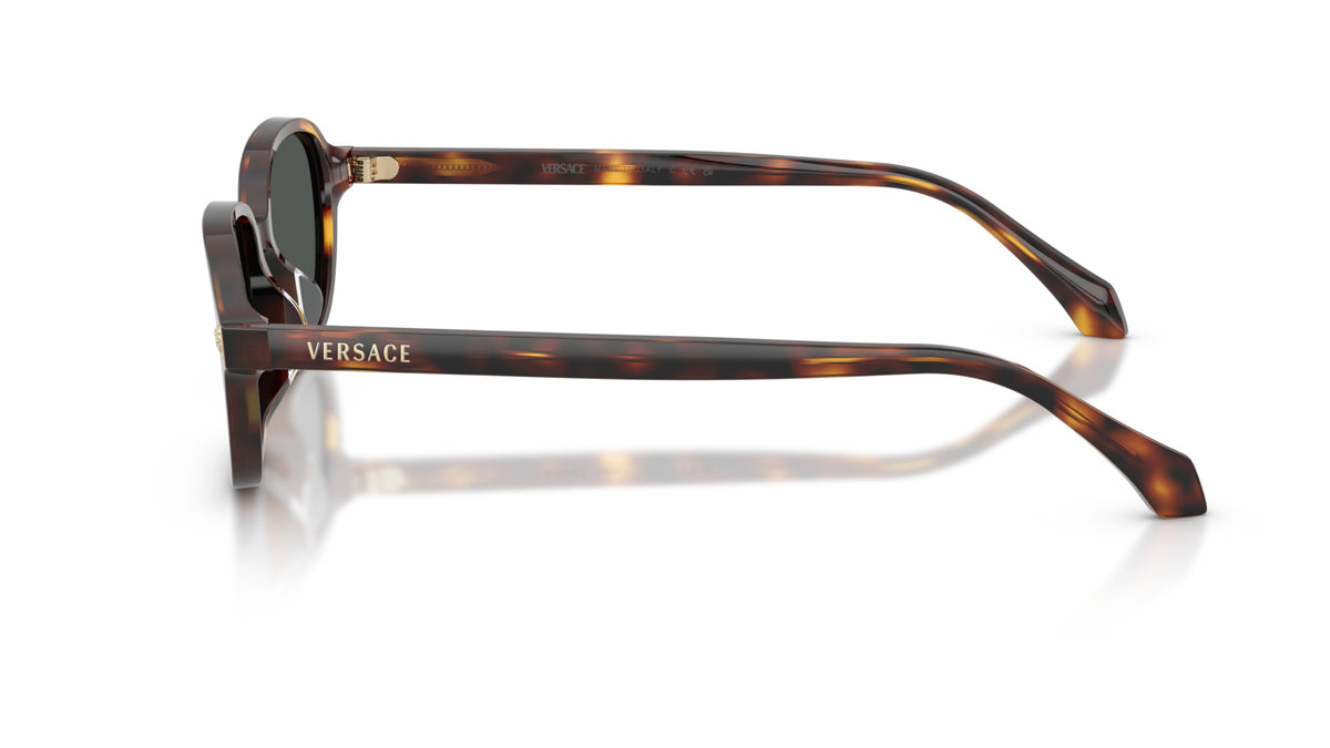 Lunettes de soleil Versace VE4514D 553773 – Havane – vue de profil.