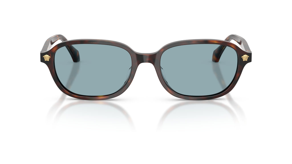 Lunettes de soleil Versace VE4514D 553780 – Havana marron – vue de face.
