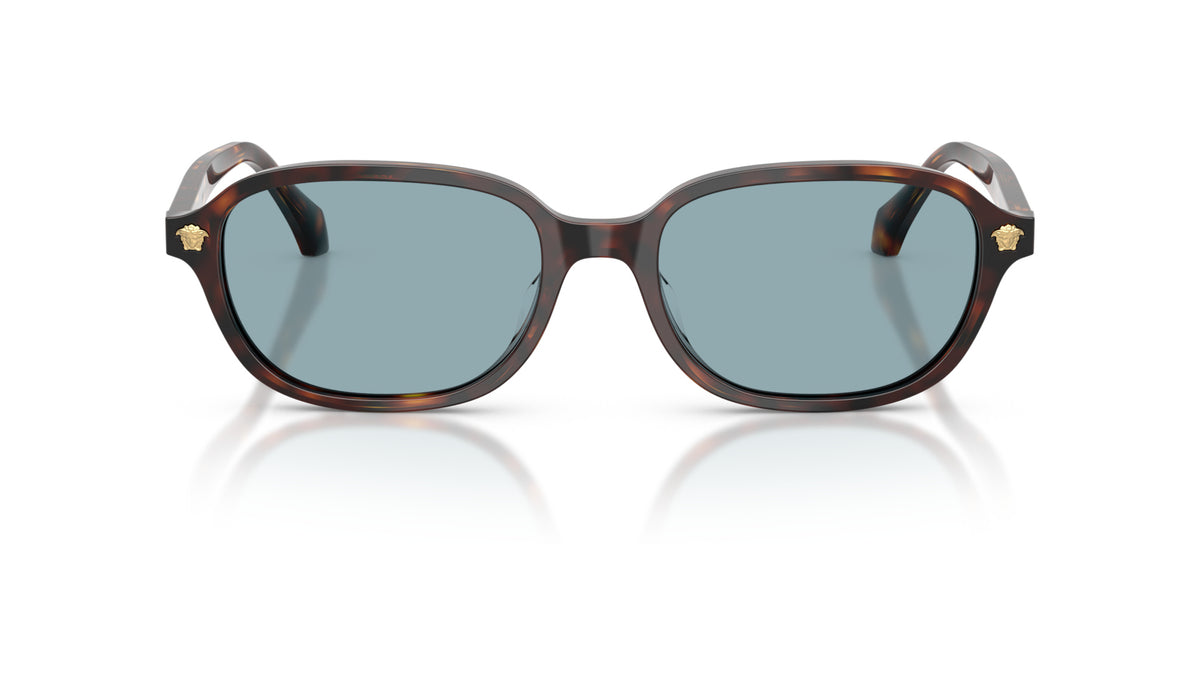 Lunettes de soleil Versace VE4514D 553780 – Havana marron – vue de face.