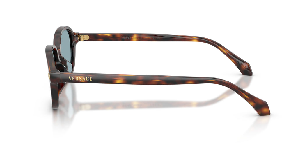 Lunettes de soleil Versace VE4514D 553780 – Havana marron – vue de profil.
