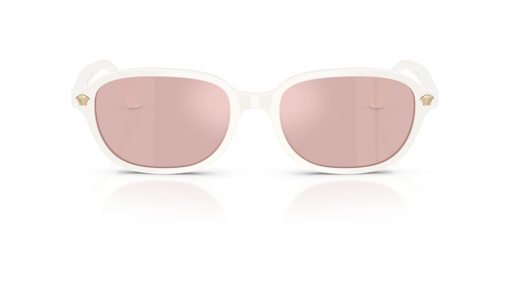 Lunettes de soleil Versace VE4514D 55441T – White Talc – vue de face.