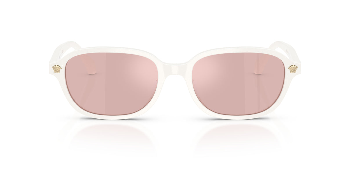 Lunettes de soleil Versace VE4514D 55441T – White Talc – vue de face.
