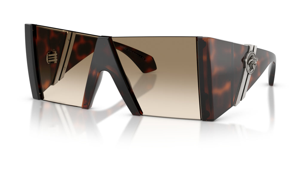 Lunettes de soleil Versace VE4515 5217T5 – Havane – vue de trois quarts.