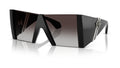 Lunettes de soleil Versace VE4515 GB1/8G – Noir – vue de trois quarts.