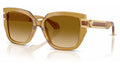 Lunettes de soleil Versace VE4517U 53472L – Transparent Miel – vue de trois quarts.