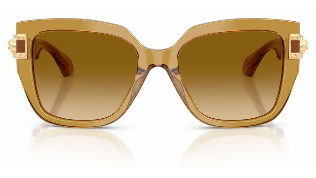 Lunettes de soleil Versace VE4517U 53472L – Transparent Miel – vue de face.