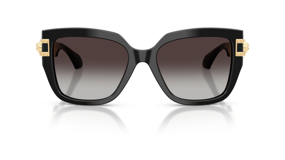 Lunettes de soleil Versace VE4517U GB1/8G – Noir – vue de face.
