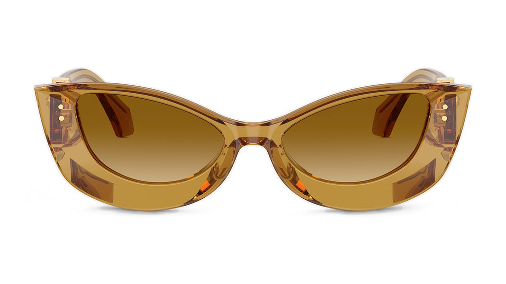 Lunettes de soleil Versace VE4520U 53472L – Transparent Miel – vue de face.