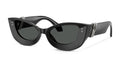 Lunettes de soleil Versace VE4520U GB1/87 – Noir – vue de trois quarts.