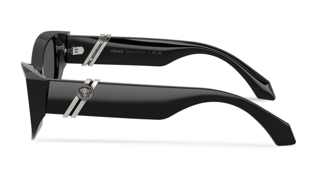 Lunettes de soleil Versace VE4520U GB1/87 – Noir – vue de profil.