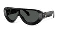 Lunettes de soleil Versace VE4521U GB1/87 – Noir – vue de trois quarts.