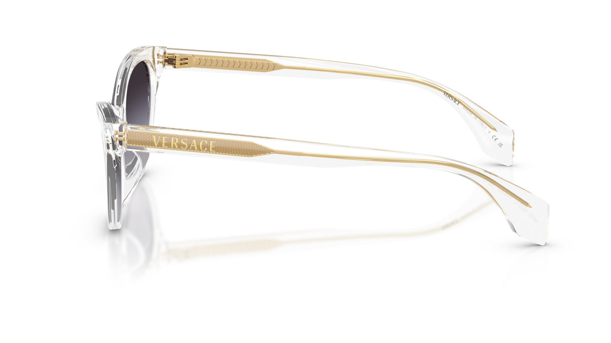 Lunettes de soleil Versace VE4522U 148/8G – Cristal – vue de profil.