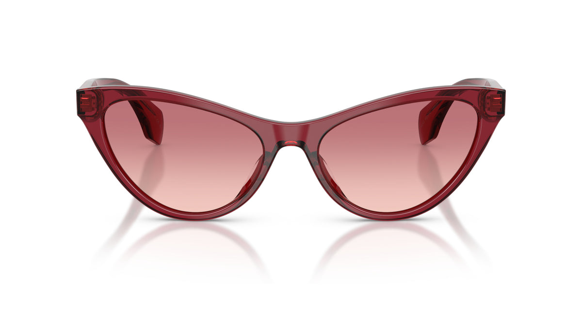 Lunettes de soleil Versace VE4522U 388/20 – Rouge transparent – vue de face.