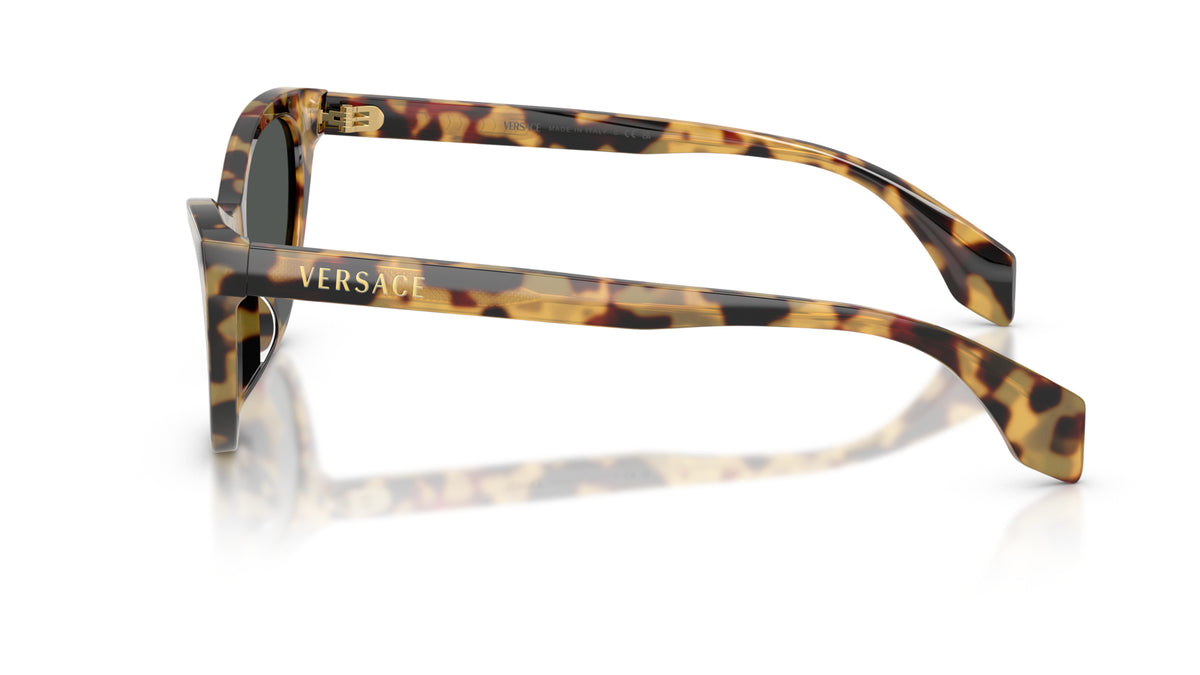 Lunettes de soleil Versace VE4522U 777/87 – Havana marron – vue de profil.