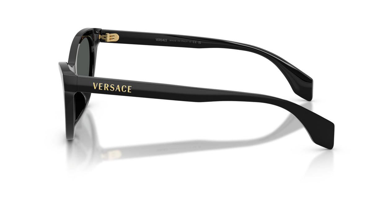 Lunettes de soleil Versace VE4522U GB1/87 – Noir – vue de profil.