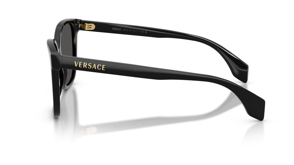 Lunettes de soleil Versace VE4523 GB1/87 – Noir – vue de profil.