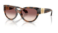 Lunettes de soleil Versace VE4524U 526420 – Havana marron – vue de trois quarts.
