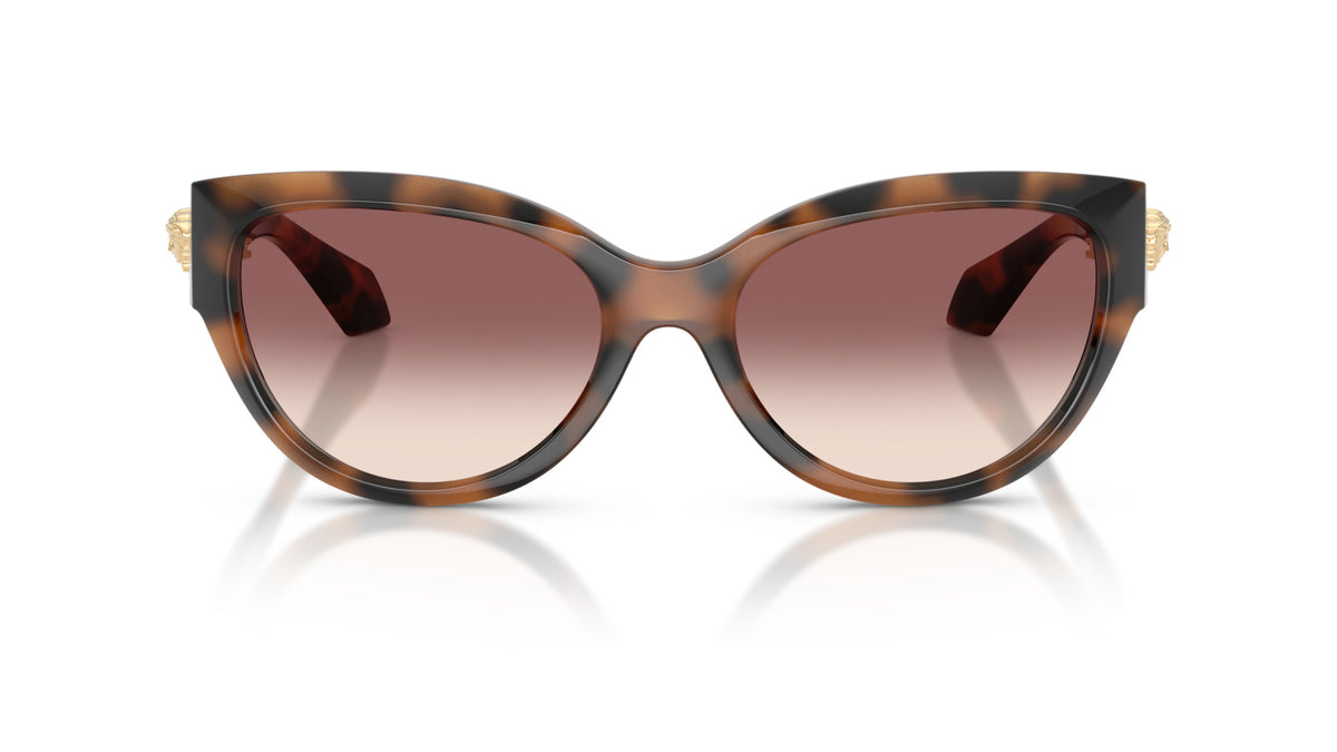Lunettes de soleil Versace VE4524U 526420 – Havana marron – vue de face.