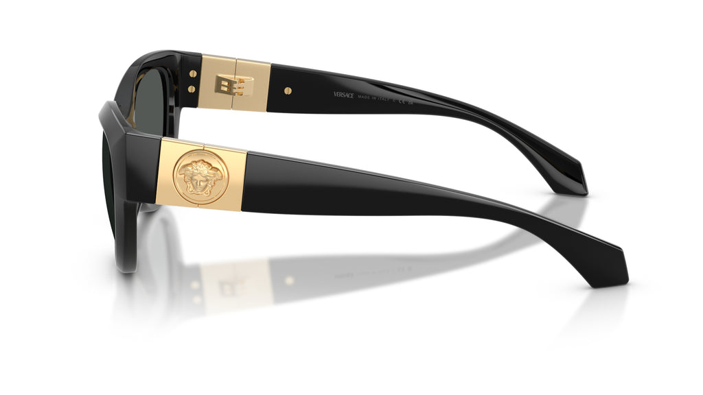 Lunettes de soleil Versace VE4524U GB1/87 – Noir – vue de profil.