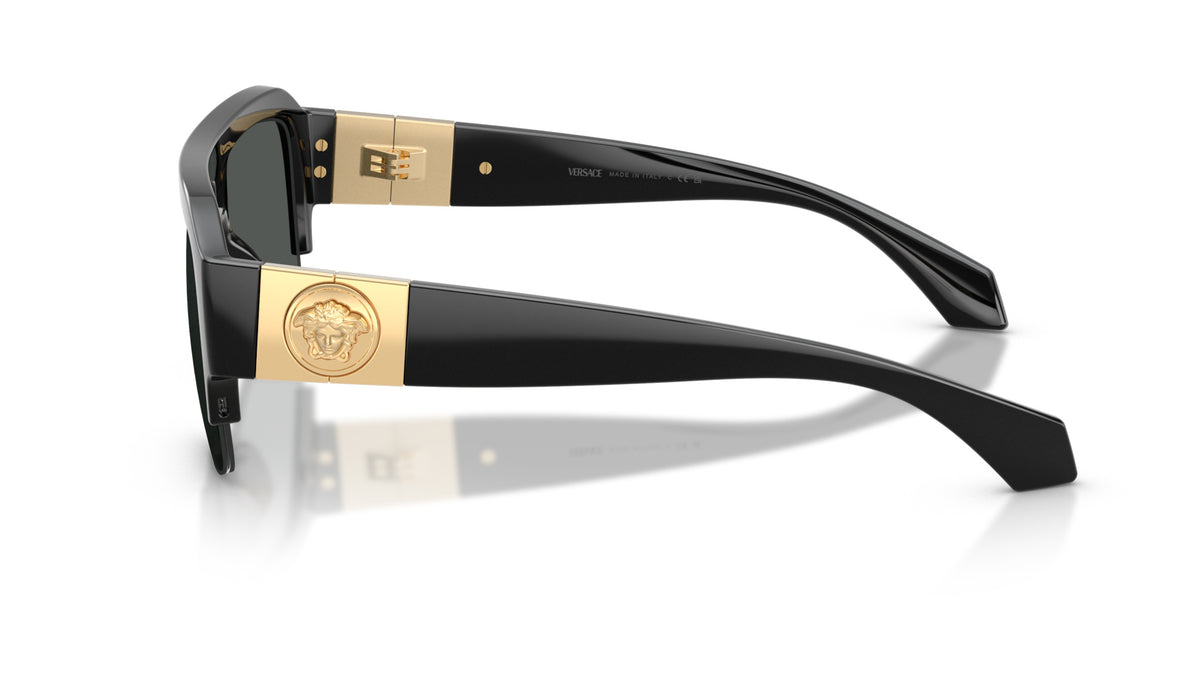 Lunettes de soleil Versace VE4525U GB1/87 – Noir – vue de profil.