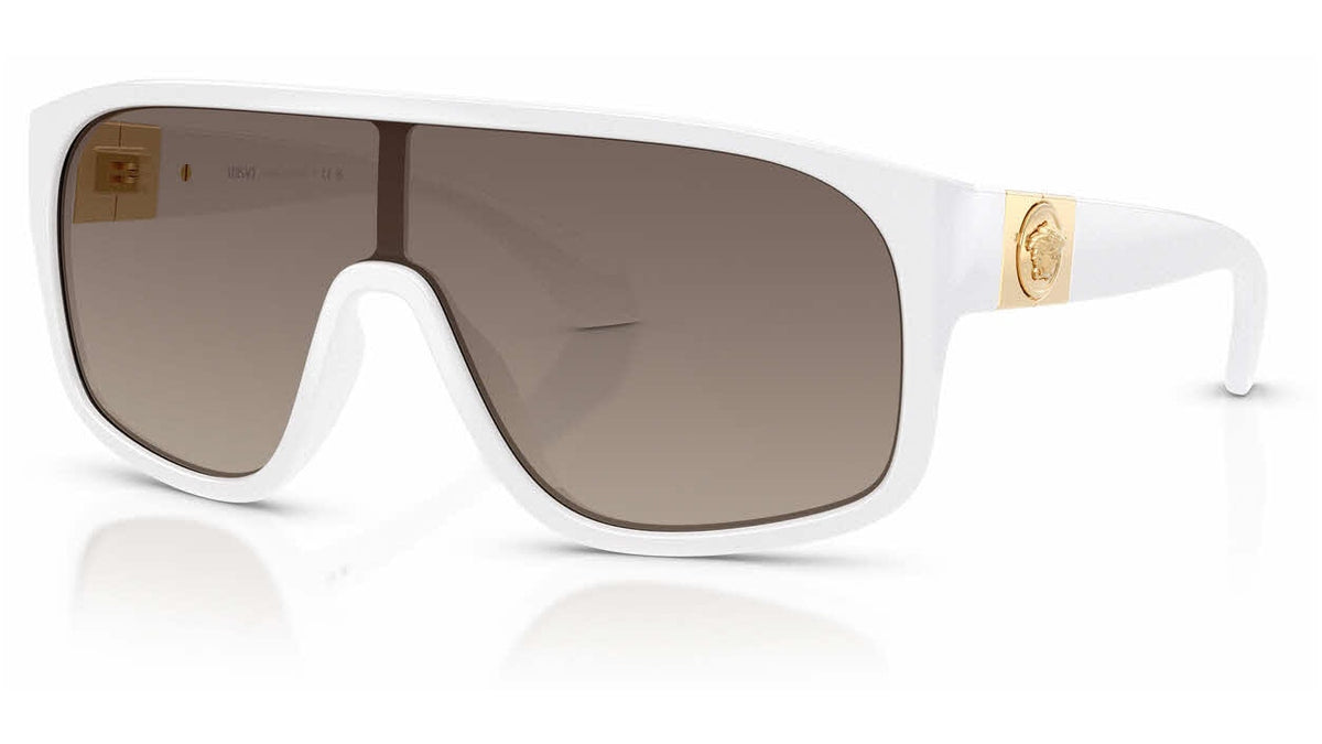 Lunettes de soleil Versace VE4526U 314/6I – Blanc – vue de trois quarts.
