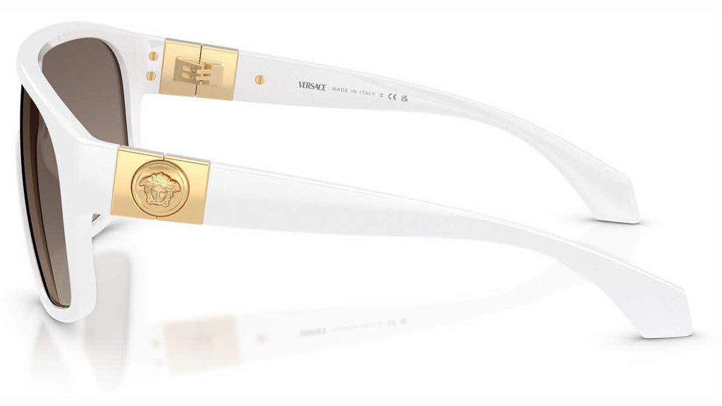 Lunettes de soleil Versace VE4526U 314/6I – Blanc – vue de profil.