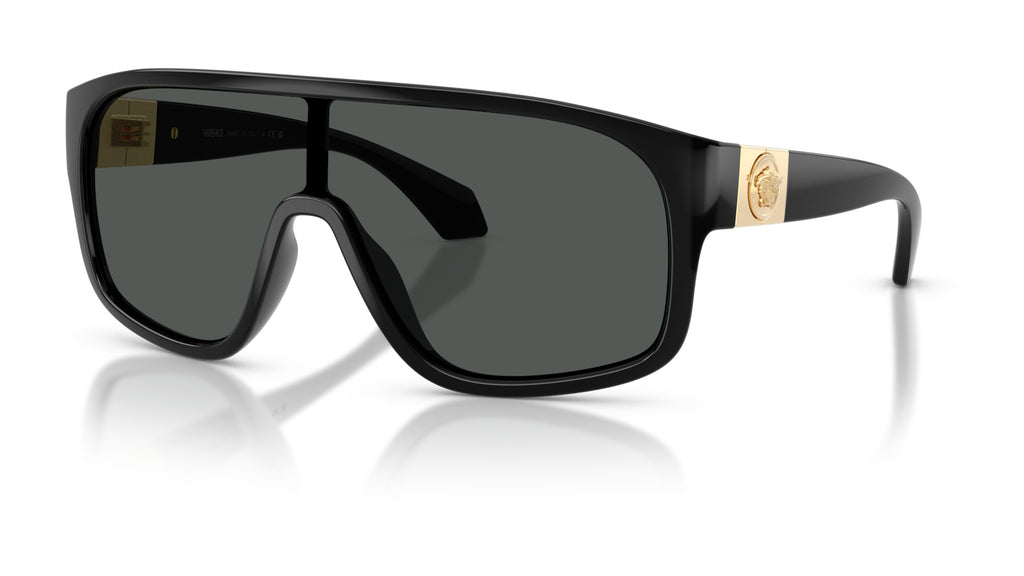 Lunettes de soleil Versace VE4526U GB1/87 – Noir – vue de trois quarts.