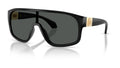 Lunettes de soleil Versace VE4526U GB1/87 – Noir – vue de trois quarts.