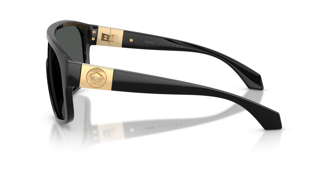 Lunettes de soleil Versace VE4526U GB1/87 – Noir – vue de profil.