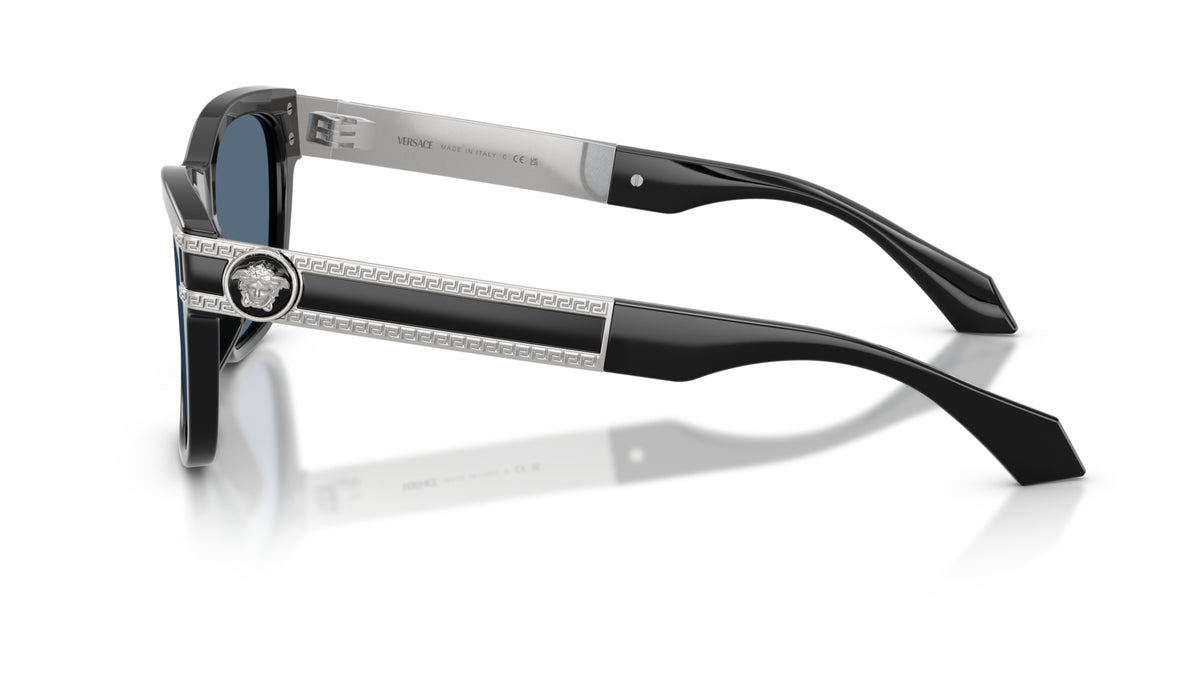Lunettes de soleil Versace VE4527U GB1/80 – Noir – vue de profil.