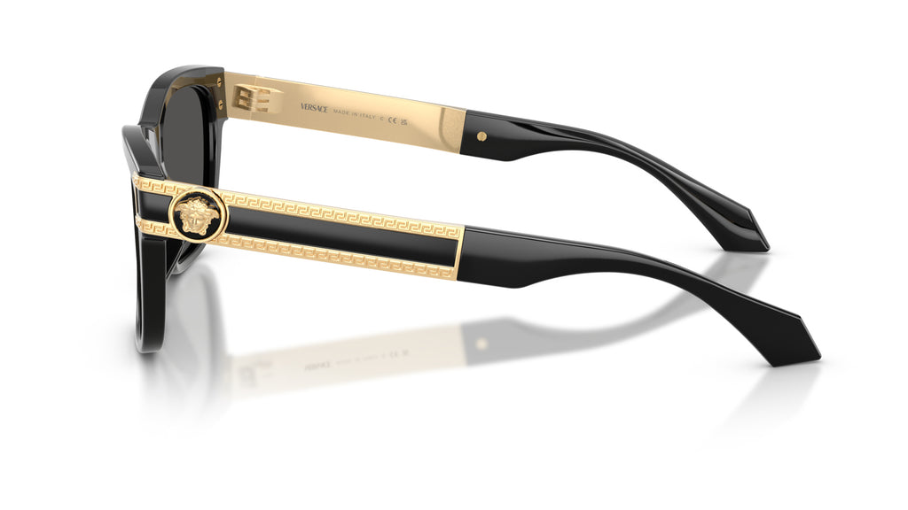 Lunettes de soleil Versace VE4527U GB1/87 – Noir – vue de profil.