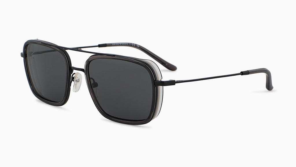 Emporio Armani EA2162 300187 Noir mat - vue trois-quarts