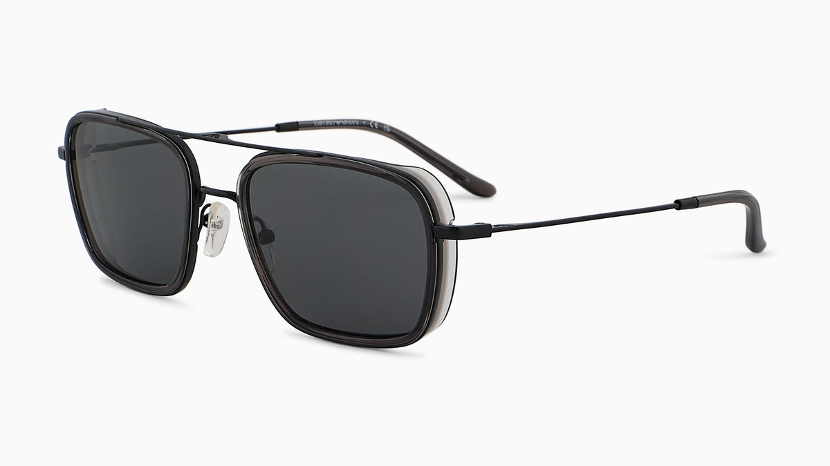 Emporio Armani EA2162 300187 Noir mat - vue trois-quarts