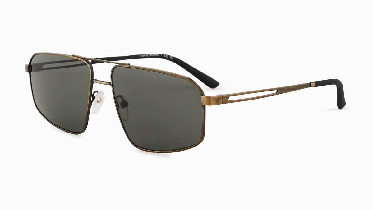 Emporio Armani EA2173 327087 Or antique brossé mat - vue trois-quarts