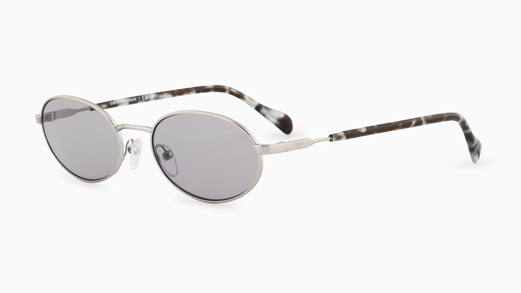 Emporio Armani EA2175 3015/1 Argent mat - vue trois-quarts