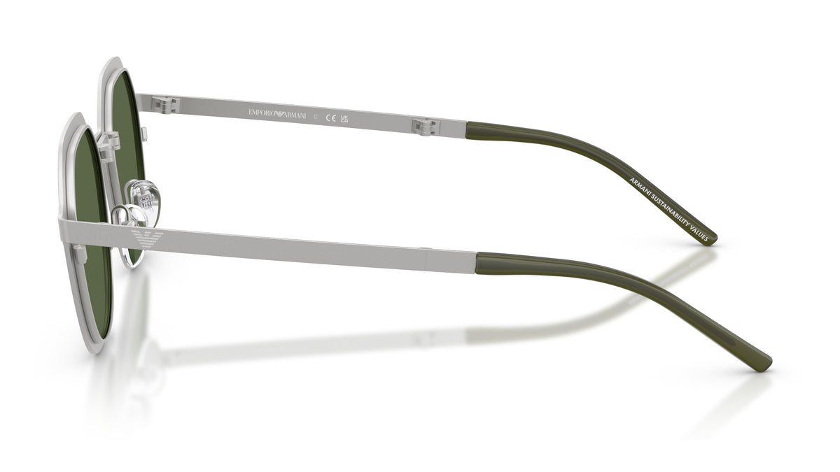 Emporio Armani EA2176 301571 Argent mat - vue de côté